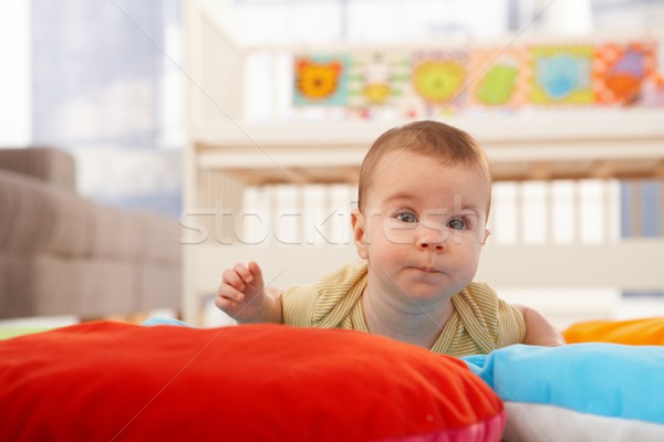 Baby concentrating on crawling Stock photo © nyul