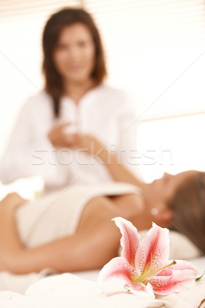 Foto stock: Imagem · massagem · salão · foco · flor