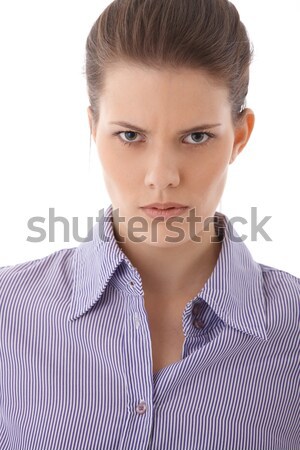 Angry strict woman portrait Stock photo © nyul