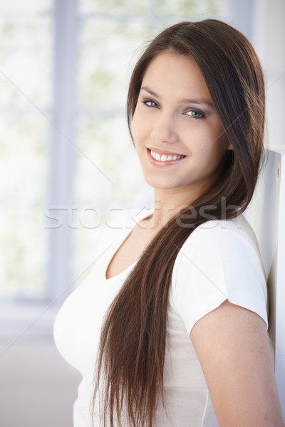 Porträt anziehend lächelnd Frau Stock foto © nyul