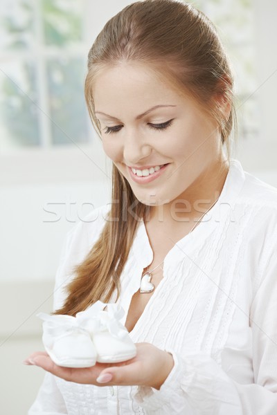 Femme enceinte excité enceintes nouvelle [[stock_photo]] © nyul