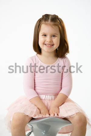 Little girl sitting on chair stock photo nyul 75164 Stockfresh