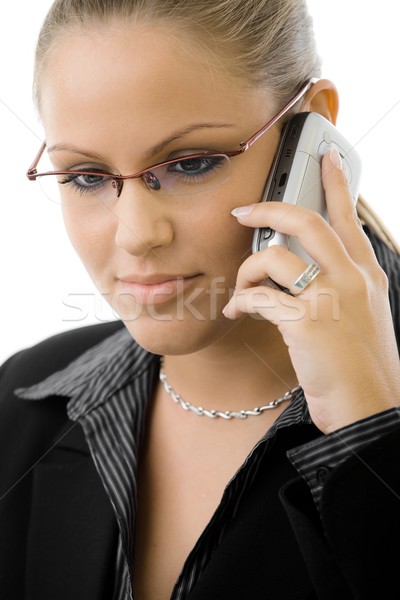 Businesswoman talking on phone Stock photo © nyul
