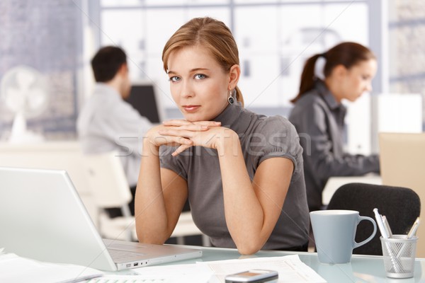 Portrait of young female office worker Stock photo © nyul