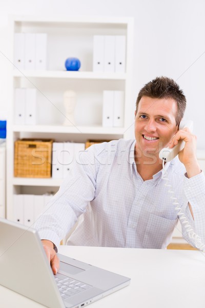 Business man working at home Stock photo © nyul