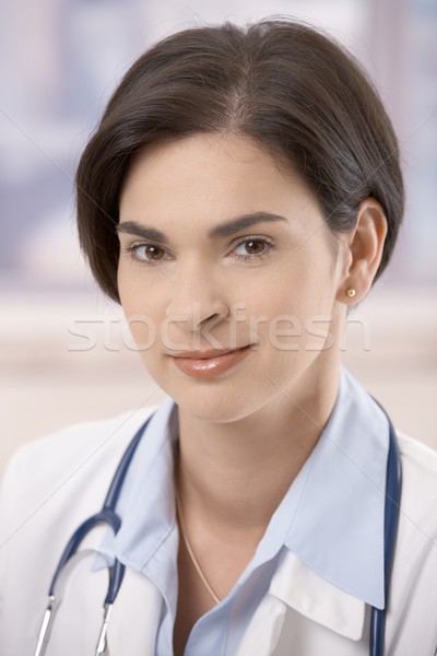 Portrait of attractive young female doctor Stock photo © nyul