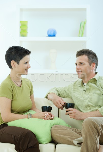 Couple drinking coffee Stock photo © nyul