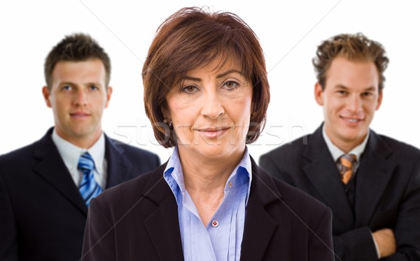 Team Geschäftsleute Porträt lächelnd weiß Frau Stock foto © nyul