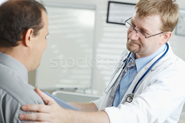 Orvos rossz hírek orvosi iroda férfi orvos férfi Stock fotó © nyul