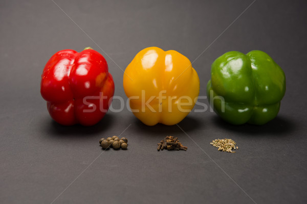 Peppers with various spices Stock photo © O_Lypa