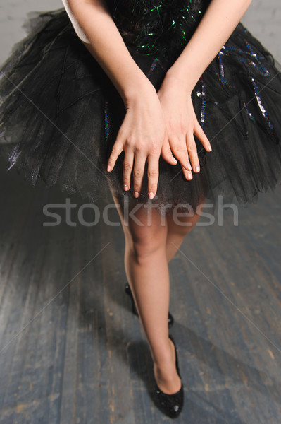 Hands of ballerinas with her tutu. Stock photo © O_Lypa