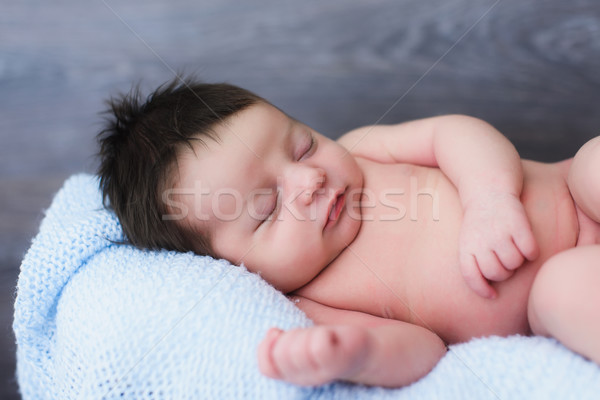 Stock photo: Baby is sleeping sweetly