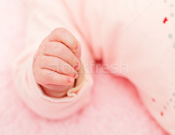 Baby Hand Foto neu geboren Hände Stock foto © Obencem