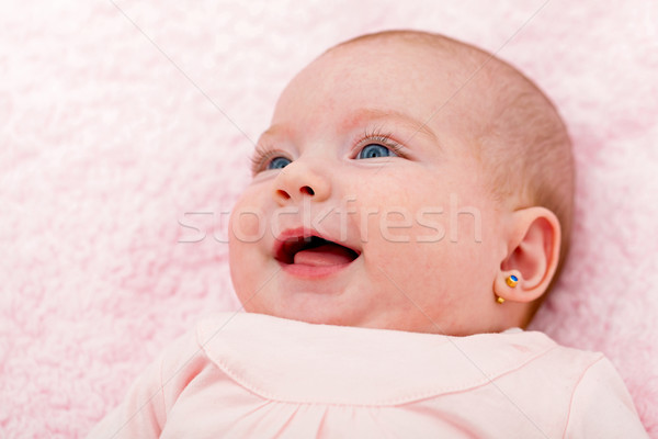 Liebenswert Baby Porträt wenig Monate Stock foto © Obencem