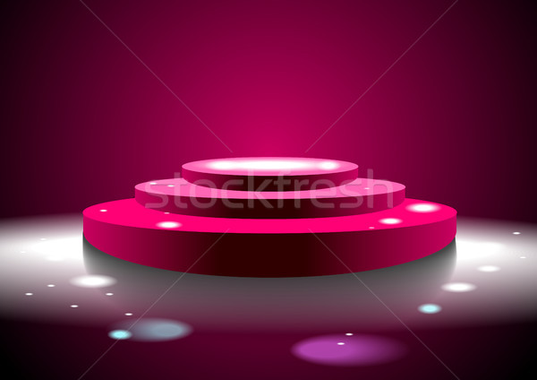 Three step podium Stock photo © obradart