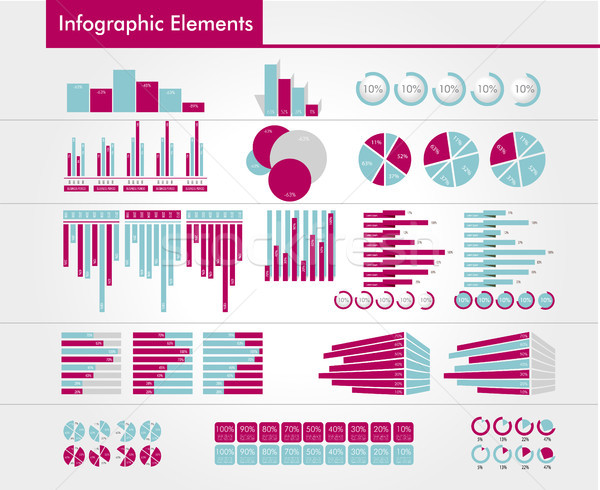 Infografica diverso classifiche diagrammi progresso Foto d'archivio © obradart