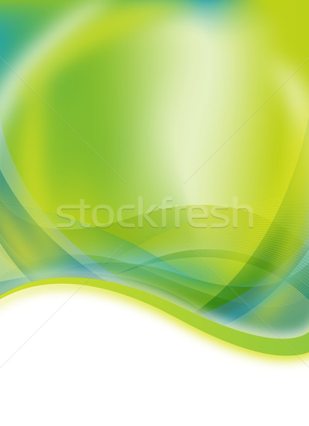 Natur Flyer abstrakten grünen blau Design Stock foto © oconner