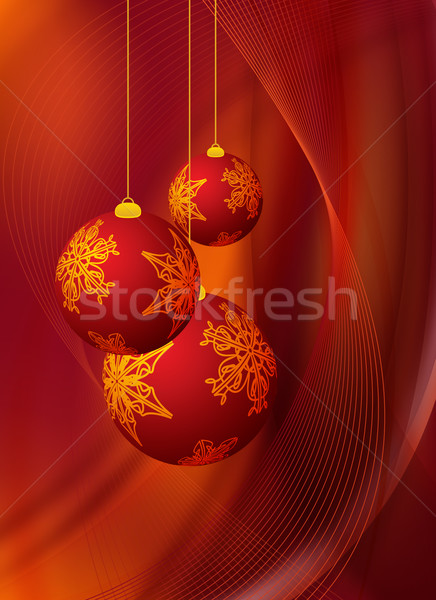 Rojo Navidad diseno resumen fondo silueta Foto stock © oconner