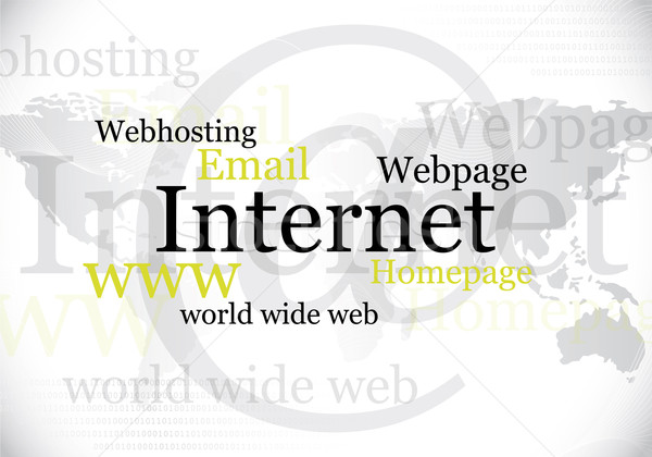 Internet world wide web diseno resumen mundo mundo Foto stock © oconner