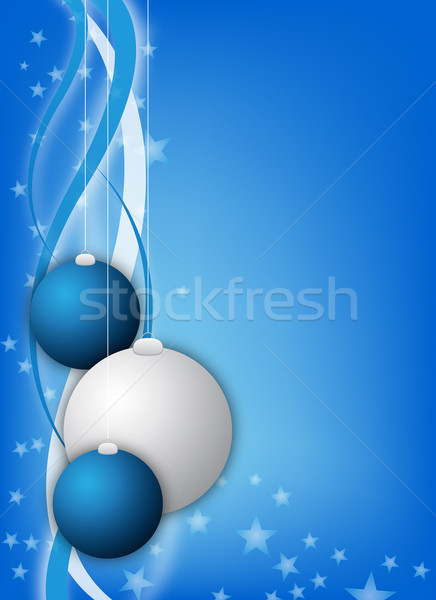Navidad diseno azul resumen belleza invierno Foto stock © oconner