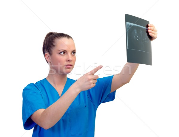 рентгеновский портрет женщины врач Сток-фото © ocskaymark