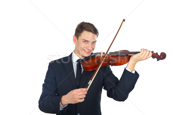 Foto stock: Sonido · necesidad · solista · jugando · violín · hombre