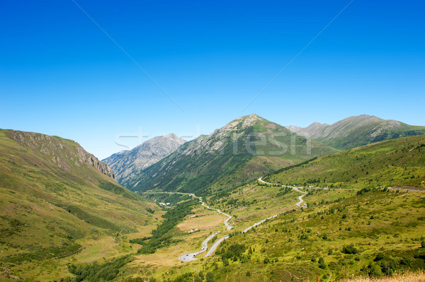 Stockfoto: Panoramisch · bergen · meer · natuur · zomer