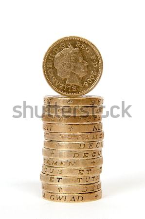 stack of one pound coins Stock photo © ocusfocus