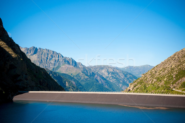 panoramic view of Mountains and Lake in Pyrenees Stock photo © ocusfocus