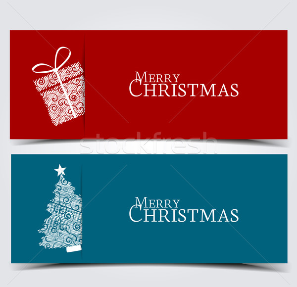 Stock photo: Christmas banners