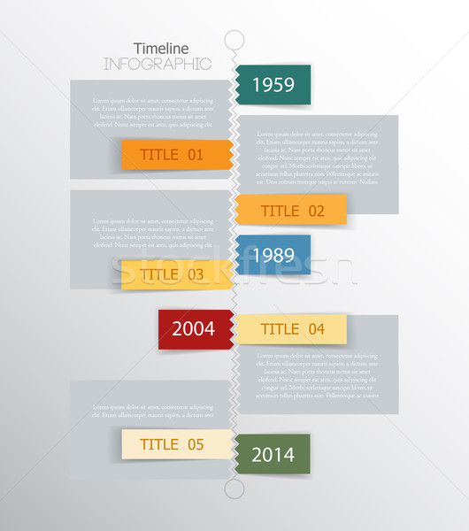 Timeline modello business sfondo segno stampa Foto d'archivio © odina222