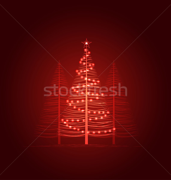 Vector Christmas Tree Stock photo © odina222