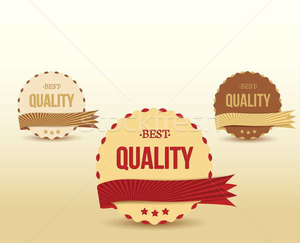 Retro placa establecer calidad negocios papel Foto stock © odina222
