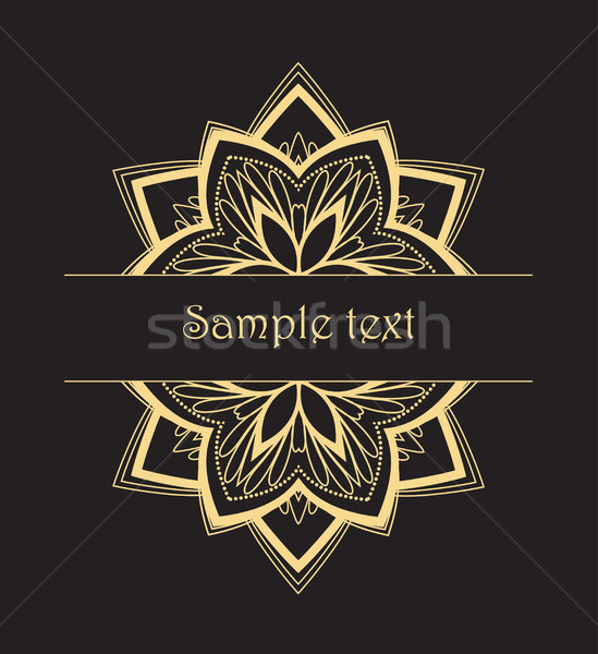 Vector flower mandala Stock photo © odina222