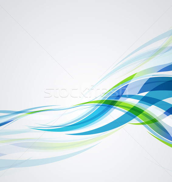 Stok fotoğraf: Soyut · mavi · dalgalar · iş · teknoloji · dalga