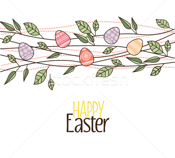 Vector Easter eggs Stock photo © odina222