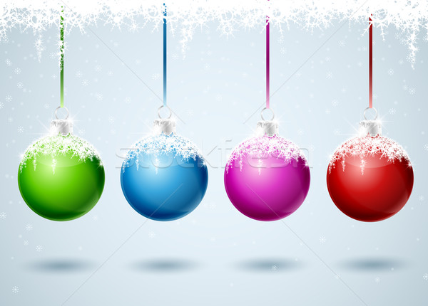 Stock photo: Christmas balls