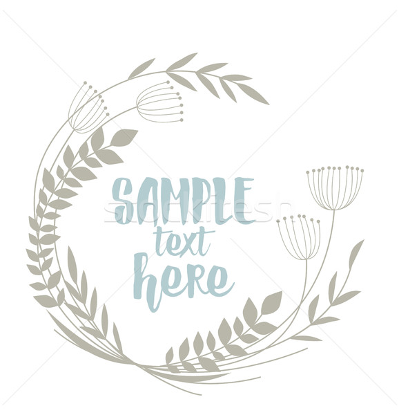 Frame with leaves Stock photo © odina222