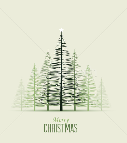 聖誕節 樹 集 森林 天空 樹 商業照片 © odina222