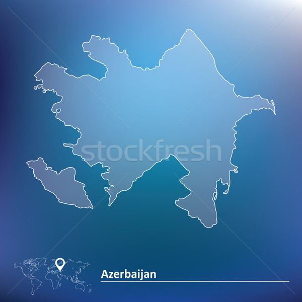 Karte Aserbaidschan Textur abstrakten Welt Hintergrund Stock foto © ojal