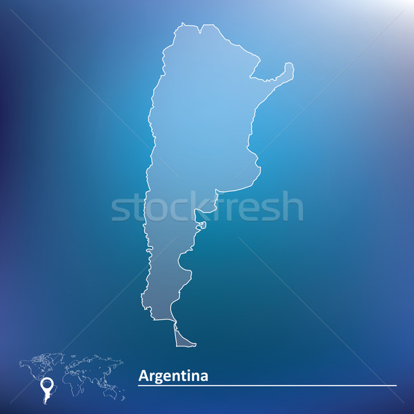 Map of Argentina Stock photo © ojal