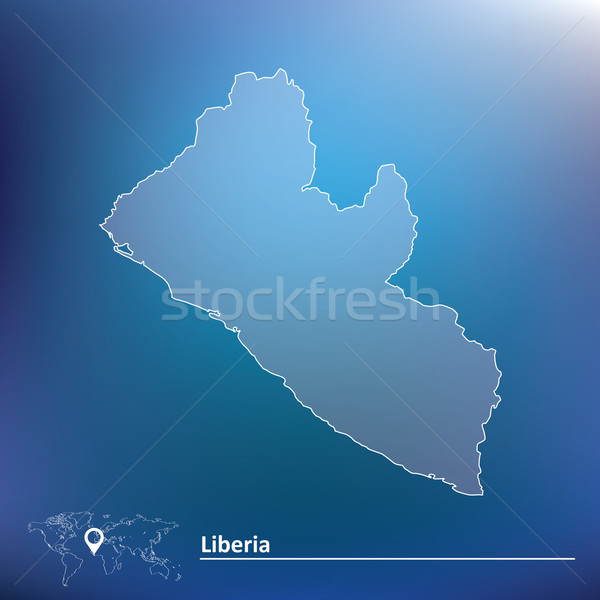 Map of Liberia Stock photo © ojal