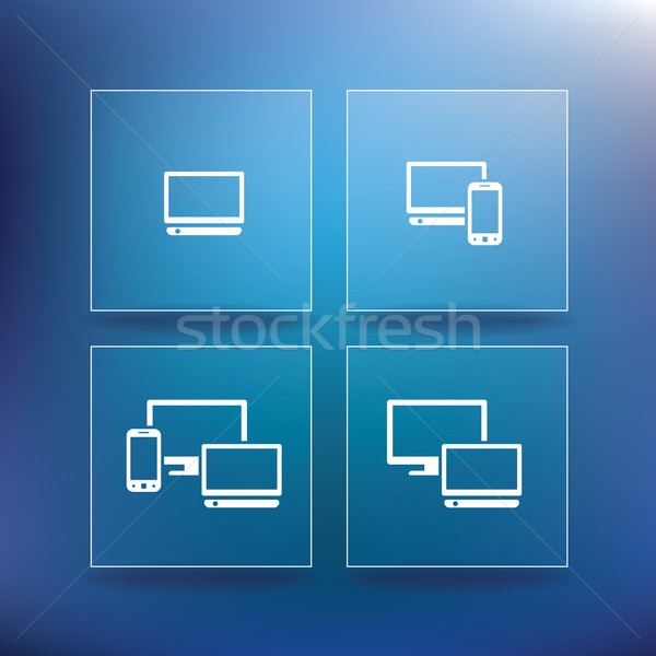Internet service provider icons, eps 10 Stock photo © ojal