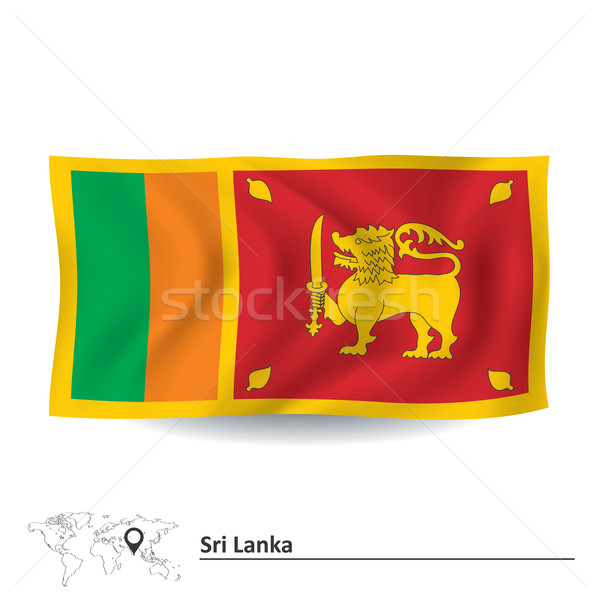 Flag of Sri Lanka Stock photo © ojal