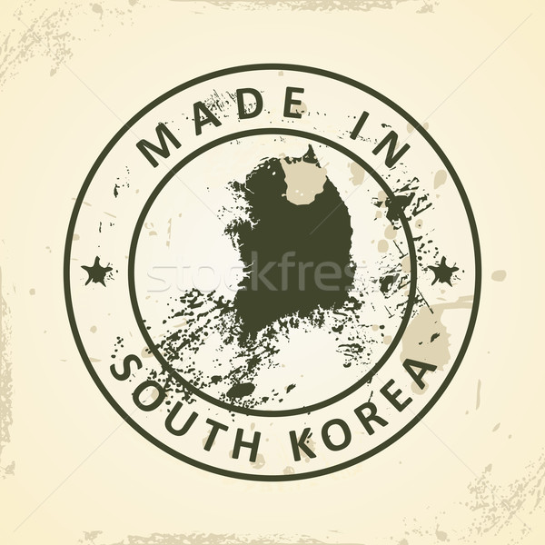 Pieczęć Pokaż Korea Południowa grunge projektu świat Zdjęcia stock © ojal