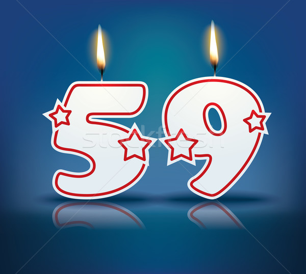 Birthday candle number 59 Stock photo © ojal