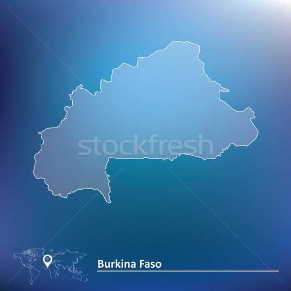 Map of Burkina Faso Stock photo © ojal