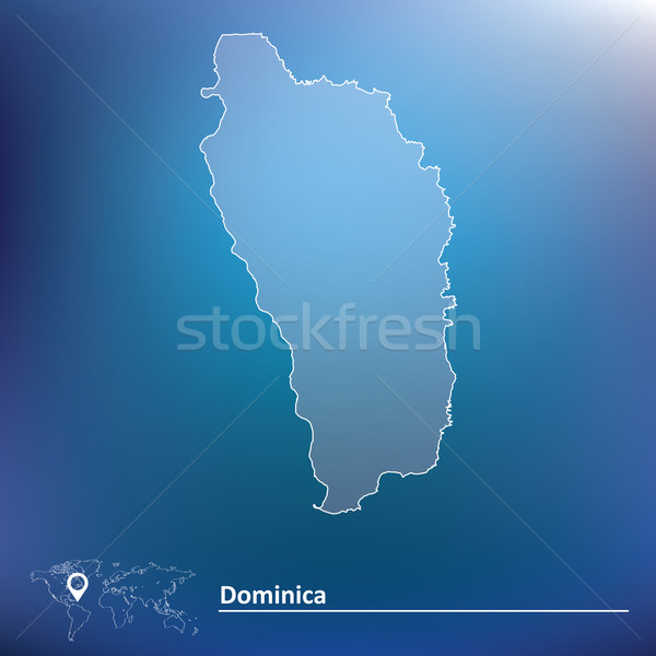 Mapa Dominica textura fundo arte bandeira Foto stock © ojal