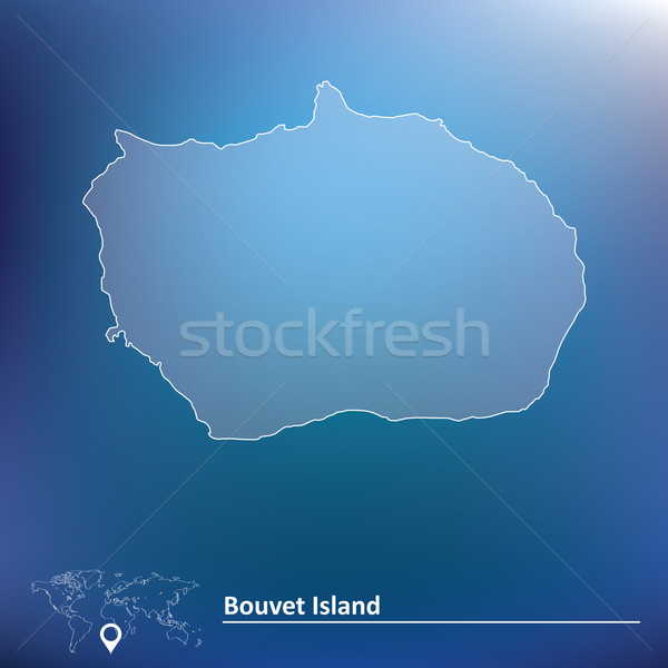 Map of Bouvet Island Stock photo © ojal