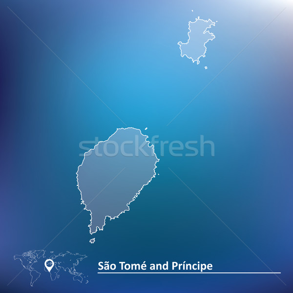 Map of Sao Tome and Principe Stock photo © ojal